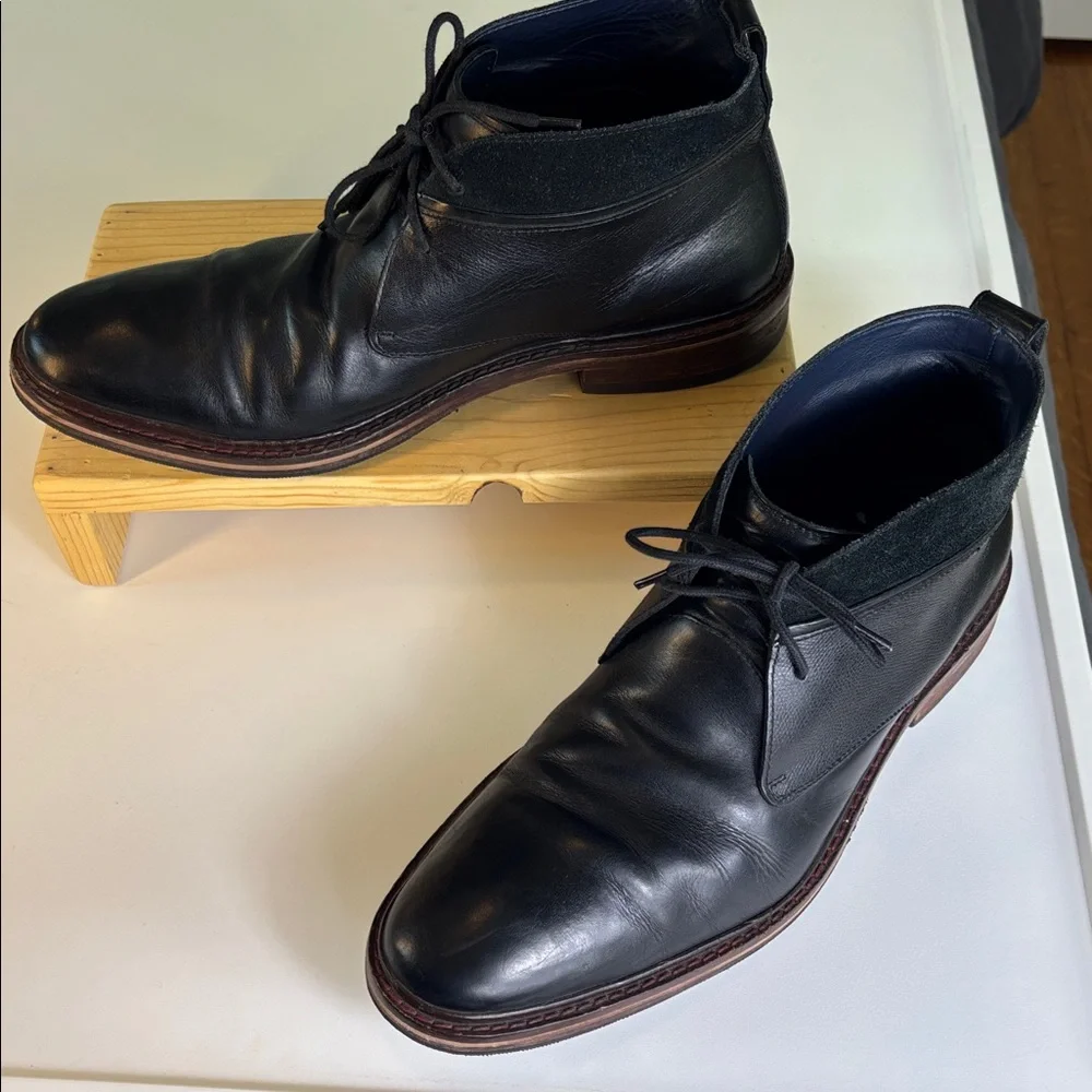 Cole Haan Air Colton Chukka Boot C11766 Black Leather Men's 12 M‎ Resoled